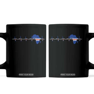Germany Heartbeat EKG Deutschland Flag Map Coffee Mug TS14 Black Print Your Wear