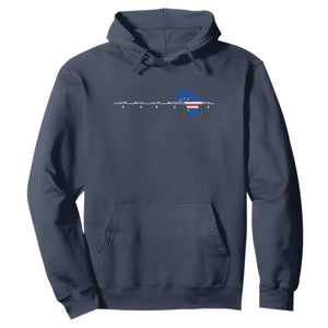 Germany Heartbeat EKG Deutschland Flag Map Hoodie