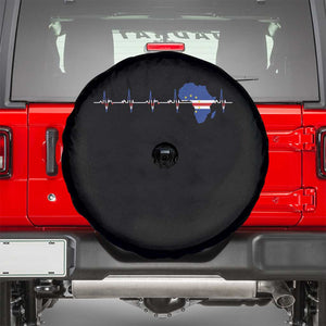 Germany Heartbeat EKG Deutschland Flag Map Spare Tire Cover TS14 Black Print Your Wear
