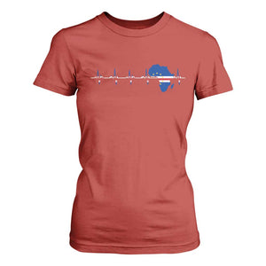 Germany Heartbeat EKG Deutschland Flag Map T Shirt For Women