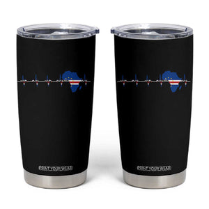 Germany Heartbeat EKG Deutschland Flag Map Tumbler Cup TS14 Black Print Your Wear
