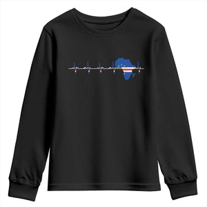 Germany Heartbeat EKG Deutschland Flag Map Youth Sweatshirt