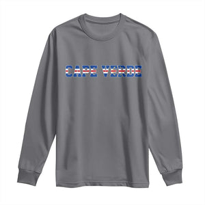 Cabo Verde Flag Cabo Verdean Pride Long Sleeve Shirt