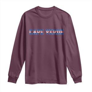 Cabo Verde Flag Cabo Verdean Pride Long Sleeve Shirt