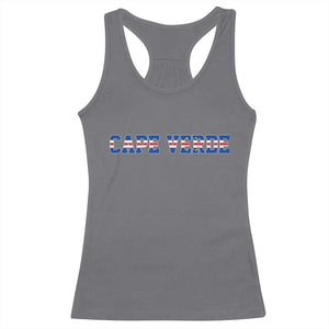 Cabo Verde Flag Cabo Verdean Pride Racerback Tank Top