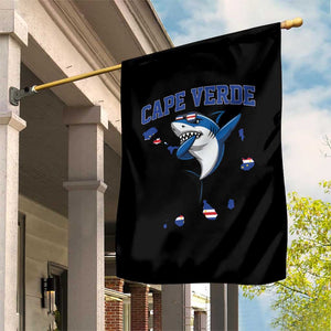 Cape Verde Flag Map Shark Cape Verdean Roots Garden Flag TS14 Print Your Wear