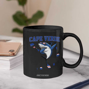 Cape Verde Flag Map Shark Cape Verdean Roots Coffee Mug TS14 Print Your Wear