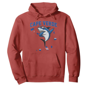 Cape Verde Flag Map Shark Cape Verdean Roots Hoodie
