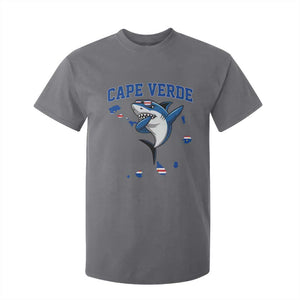 Cape Verde Flag Map Shark Cape Verdean Roots T Shirt For Kid