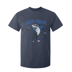 Cape Verde Flag Map Shark Cape Verdean Roots T Shirt For Kid