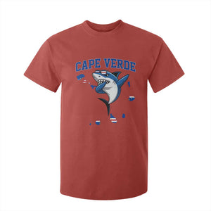 Cape Verde Flag Map Shark Cape Verdean Roots T Shirt For Kid
