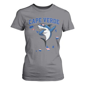 Cape Verde Flag Map Shark Cape Verdean Roots T Shirt For Women