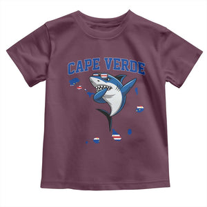 Cape Verde Flag Map Shark Cape Verdean Roots Toddler T Shirt