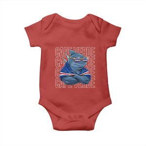 Cape Verde Flag Shark Cape Verdean Roots Cabo Verde Baby Onesie