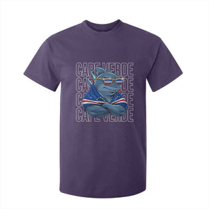 Cape Verde Flag Shark Cape Verdean Roots Cabo Verde T Shirt For Kid