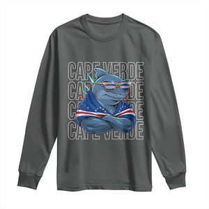 Cape Verde Flag Shark Cape Verdean Roots Cabo Verde Long Sleeve Shirt