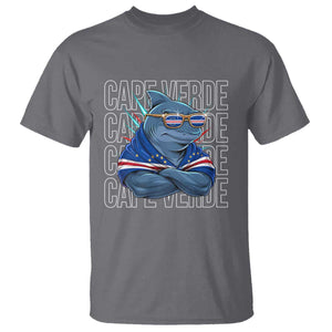 Cape Verde Flag Shark Cape Verdean Roots Cabo Verde T Shirt