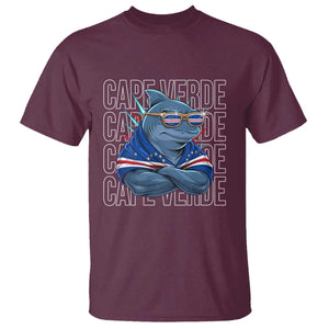 Cape Verde Flag Shark Cape Verdean Roots Cabo Verde T Shirt