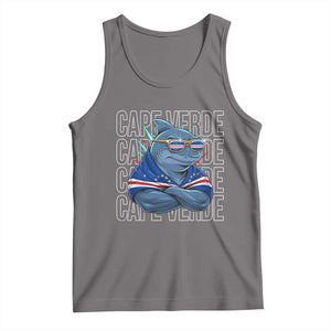 Cape Verde Flag Shark Cape Verdean Roots Cabo Verde Tank Top