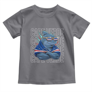 Cape Verde Flag Shark Cape Verdean Roots Cabo Verde Toddler T Shirt