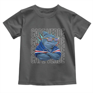 Cape Verde Flag Shark Cape Verdean Roots Cabo Verde Toddler T Shirt