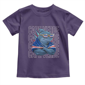 Cape Verde Flag Shark Cape Verdean Roots Cabo Verde Toddler T Shirt