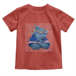 Cape Verde Flag Shark Cape Verdean Roots Cabo Verde Toddler T Shirt