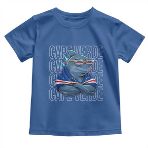Cape Verde Flag Shark Cape Verdean Roots Cabo Verde Toddler T Shirt