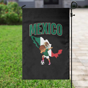 Mexico Soccer Boy Dabbing Boy Mexican Flag Map Garden Flag TS14 Print Your Wear