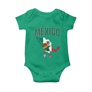 Mexico Soccer Boy Dabbing Boy Mexican Flag Map Baby Onesie TS14 Irish Green Print Your Wear