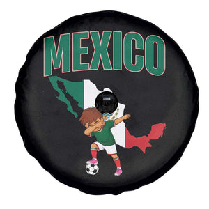 Mexico Soccer Boy Dabbing Boy Mexican Flag Map Spare Tire Cover TS14 Print Your Wear