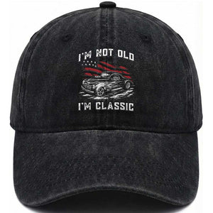 I'm Not Old I'm Classic Washed Cotton Baseball Cap 1941 American Classic Hotrod TS14 Print Your Wear
