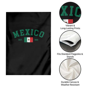 Mexico Mexican Flag Vintage Pride Garden Flag TS14 Print Your Wear