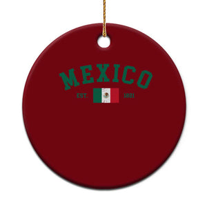 Mexico Mexican Flag Vintage Pride Ceramic Ornament TS14 1pc Red Print Your Wear
