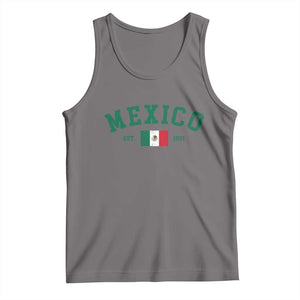 Mexico Mexican Flag Vintage Pride Tank Top TS14 Deep Heather Print Your Wear