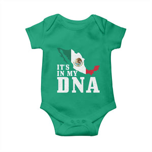 It's in My DNA Mexican Proud Hispanic Gift Mexico Flag Baby Onesie TS14 Irish Green Print Your Wear