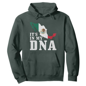 It's in My DNA Mexican Proud Hispanic Gift Mexico Flag Hoodie TS14 Dark Forest Green Print Your Wear