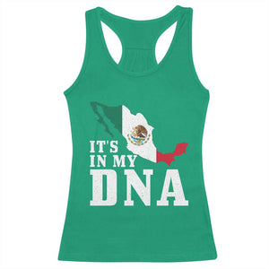 It's in My DNA Mexican Proud Hispanic Gift Mexico Flag Racerback Tank Top TS14 Irish Green Print Your Wear
