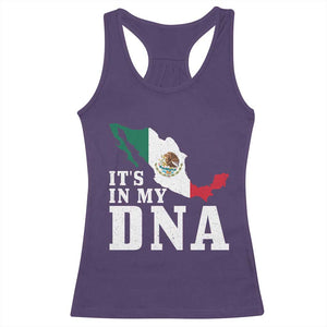 It's in My DNA Mexican Proud Hispanic Gift Mexico Flag Racerback Tank Top TS14 Purple Print Your Wear