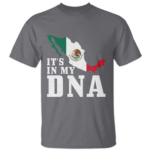 It's in My DNA Mexican Proud Hispanic Gift Mexico Flag T Shirt TS14 Charcoal Print Your Wear