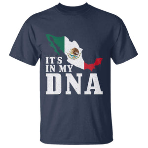 It's in My DNA Mexican Proud Hispanic Gift Mexico Flag T Shirt TS14 Navy Print Your Wear