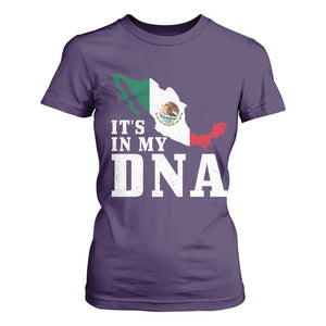 It's in My DNA Mexican Proud Hispanic Gift Mexico Flag T Shirt For Women TS14 Purple Print Your Wear
