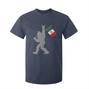 Bigfoot Rock On Hold Mexico Flag Sasquatch Believers T Shirt For Kid TS14 Navy Print Your Wear