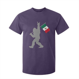 Bigfoot Rock On Hold Mexico Flag Sasquatch Believers T Shirt For Kid TS14 Purple Print Your Wear