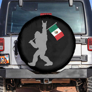 Bigfoot Rock On Hold Mexico Flag Sasquatch Believers Spare Tire Cover TS14 No hole Black Print Your Wear