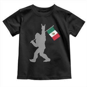 Bigfoot Rock On Hold Mexico Flag Sasquatch Believers Toddler T Shirt TS14 Black Print Your Wear