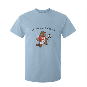 Off to Watch Canada T Shirt For Kid Patriotic Canadian Beaver Football Fan Gift