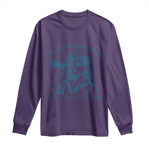 Funny Boat Captain Girl Long Sleeve Shirt It Is Not A Day On The Lake Until My Dinghy Comes Out TS14 Purple Print Your Wear
