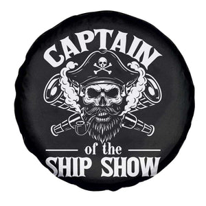 Funny Boat Captain Pun Spare Tire Cover Captain Of The Ship Show TS14 Print Your Wear