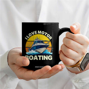 Funny Boater Coffee Mug I Love Motorboating TS14 Print Your Wear